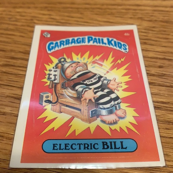 Electric Bill Garbage Pail Kid Card/Sticker - Picture 2 of 3